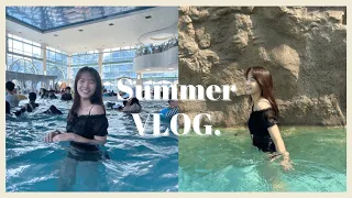 Summer VLOG🇰🇷｜夏天就是要玩水！🏖️｜韓國仁川乙旺里海水浴場 京畿道利川水樂園