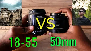 CANON 50MM VS 18-55MM | CANON 50MM 1.8 STM | CANON 18-55MM LENS REVIEW