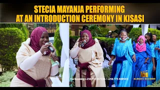 Stecia Mayanja  performs at an introduction ceremony in Kisasi