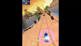 (Прохождение) играем в игру Sonic Dash 2 васит