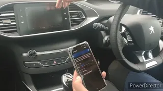 Peugeot Bluetooth phone pairing