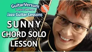 SUNNY - CHORD SOLO - GUITAR LESSON + TAB + Backing Track