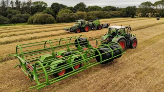 silage 19 2nd cut baling and wrapping