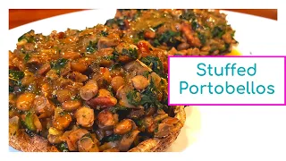 Stuffed Portobello Mushroom Recipe | The Perfect Bright Line Eating Holiday Main Dish