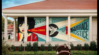 "Embrace Justice" Mural at Queens University, NC