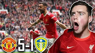 FERNANDES MASTERCLASS - MAN UNITED 5-1 LEEDS | LIVERPOOL FAN REACTION