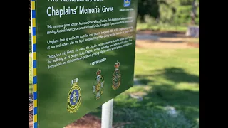 NATIONAL DEFENCE CHAPLAINS  MEMORIAL GROVE: FIRST LOOKS