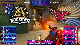 mousesports vs GODSENT - BLAST Premier Fall 2020 - TRAIN Highlights