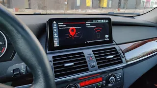 BMW X5 (E70) Android 10.25 Работа Яндекс.Навигатора