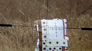Vortex Diamomdback Tactical 6-24x50 FFP - zoom on target  50 m