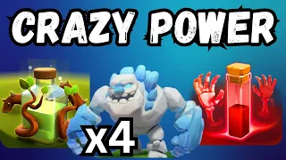 X2 OVERGROWTH ROOT RIDER VALK ICE GOLEM SKELETON SPELL GROUND SMASH IN LEGENDS | BEST TH16 ATTACK