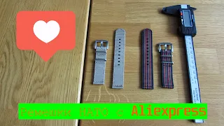 Обзор на ремешки для часов НАТО, и другие товары с Aliexpress