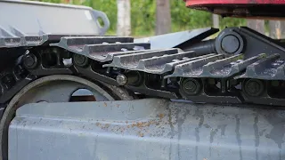 switching from Rubber to Steel tracks on the excavator