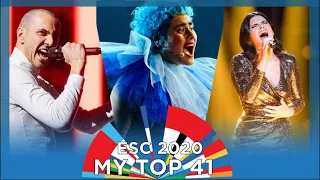 Eurovision 2020 | My Top 41