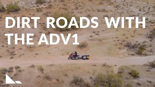 Dirt Roads with the Pasq ADV1 Single-Wheel Motorcycle Trailer