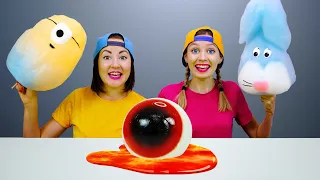 Lava Challenge 음식 챌린지 Giant Eyeball Mukbang by Pico Pocky