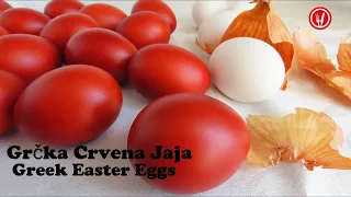 Kako Dobiti Crvena Jaja Obojana Lukom | How to Dye Red Eggs with Onion Skins