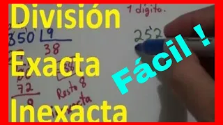 Division Exacta e Inexacta - 🙂Comparación de Divisiones ☑️🙂