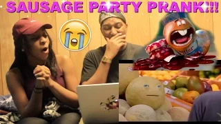 Couple Reacts : "SAUSAGE PARTY" Grocery Store Prank Reaction!!!