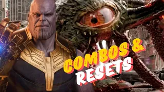 MvC2: Shuma Gorath + Thanos (Bubble) Combos and Resets