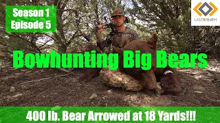 Huge Black Bear Shot on the Ground with a Bow! - Bowhunting Bears from the Ground S1E5