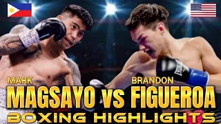 MARK MAGSAYO VS BRANDON FIGUEROA HIGHLIGHTS | BOXING