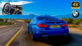 2012 BMW M5 (552 hp) - Forza Horizon 5 | Logitech G923 gameplay