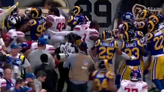 Giants vs. Rams Throwback BRAWL | Odell Beckham Jr. vs. Alec Ogletree | 2014 NFL Week 16