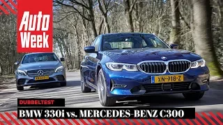 BMW 330i vs. Mercedes-Benz C300 - AutoWeek Dubbeltest - English subtitles