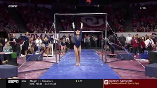 Madison Kocian (UCLA) 2019 Bars vs Oklahoma 9.825