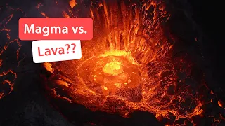 Difference between Magma and Lava🌋