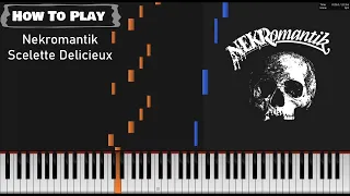 Piano Tutorial How to Play: Nekromantik soundtrack Scelette Delicieux