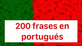 Aprender portugués: 200 frases en portugués (nativo de Portugal)