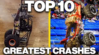 Monster Jam Top 10 CRAZIEST Crashes