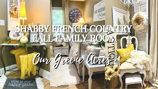 SHABBY FRENCH COUNTRY FALL FAMILY ROOM! 2021 FALL HOME TOUR PART 1