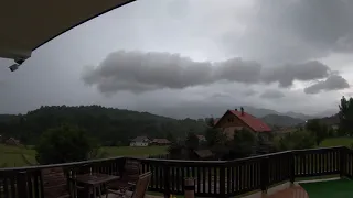 Mountain Storm Transform Day in Night - Time Lapse Video - Simon, Prahova, Romania - August 2019