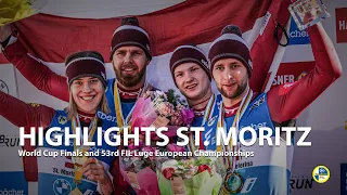 Luge World Cup Finals 2022 in St. Moritz, Switzerland