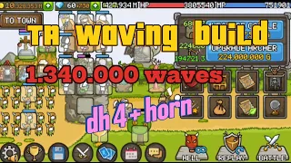 Grow Castle - 1.340.000 waves TA waving build dh4+horn