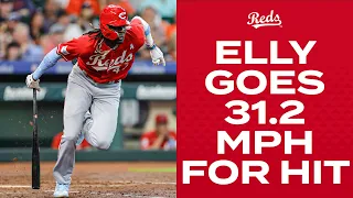 Elly De La Cruz reaches 31.2 mph on infield single