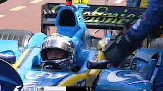 Fernando Alonso crashes in the tunnel (embarrassing mistake)