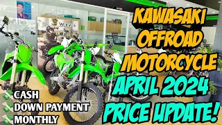 April 2024 Kawasaki Offroad Motorcycle Updated Price! Cash, Downpayment, Installment Langga Gail