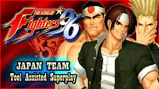 【TAS】THE KING OF FIGHTERS '96 - JAPAN TEAM  KYO KUSANAGI  BENIMARU NIKAIDO  GORO DAIMON(RED LIFE)