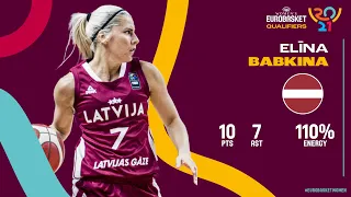 Elīna Babkina 10 PTS | Latvija- Vācija | Highlights. Latvia- Germany