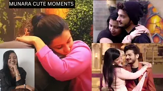 Munara cute moments reaction video #munawarfaruqui manara Chopra cute moment with munawar faruqi