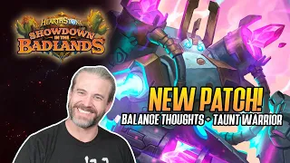 (Hearthstone) NEW PATCH! Balance Thoughts + Taunt Warrior