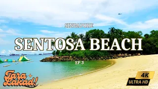 Singapore - Sentosa Beach Station Walk Tour Tanjong Palawan Siloso in 4K HDR「 Tara Lakad! 」