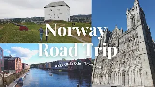 Norway Road Trip vlog ☀️ Part 1 Oslo-Trondheim; Nidaros Cathedral, botanical garden, cute café