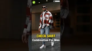 Check Shirt Combination For Men's ✅|| #shorts #viral