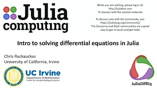Intro to solving differential equations in Julia