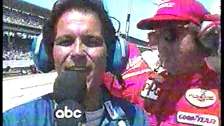 Auto Racing   1987   ABC Sports Indy 500 Special Feature   Jack Arute In Pits Of Driver Danny Sulliv